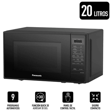 HORNO MICROONDAS PANASONIC NN-SB25JBRPK NEGRO 20L