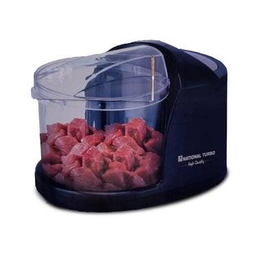 MINI PICADORA NATIONAL 300W 500 ML ST-5830 TURBO PICA - MUELE - MEZCLA - NEGRO