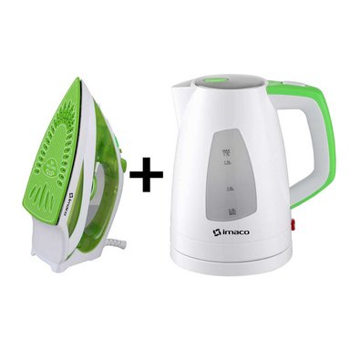 COMBO IMACO PLANCHA ETA2288 + HERVIDOR KE8017