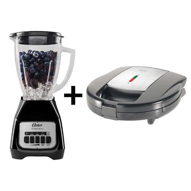 COMBO OSTER SANDWICHERA CKSTSM3891 + LICUADORA BLSTKAGBPB