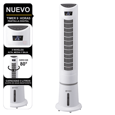 AIR COOLER ENFRIADOR Y HUMIDIFICADOR DE AIRE IMACO IYS5535 DIGITAL 58W