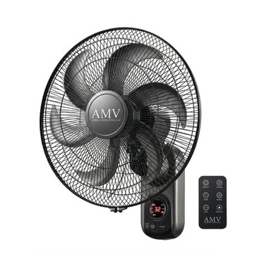 VENTILADOR DE PARED AMV FB40-18 DE 18" CONTROL REMOTO NEGRO - 1