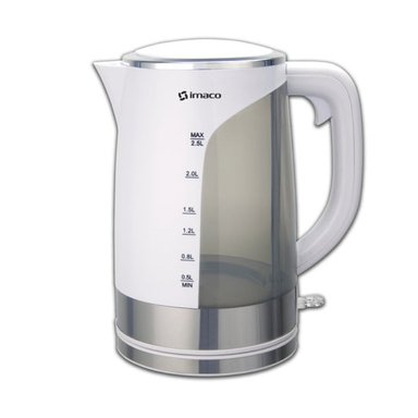 HERVIDOR ELÉCTRICO IMACO KE2500 PLÁSTICO 2.5LTS BLANCO - 1