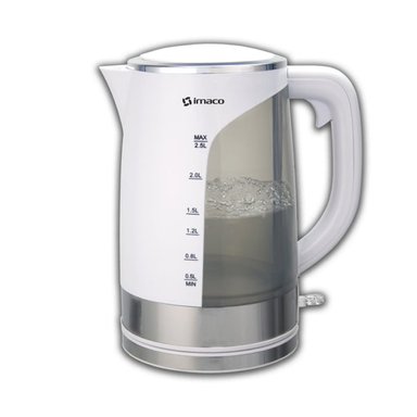 HERVIDOR ELÉCTRICO IMACO KE2500 PLÁSTICO 2.5LTS BLANCO - 4