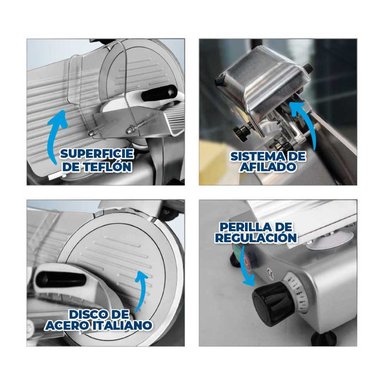 REBANADORA DE EMBUTIDOS VENTUS V220T CON DISCO DE TEFLÓN - 4