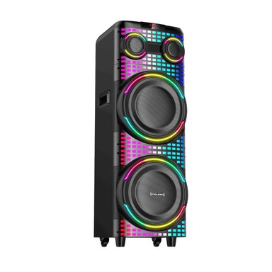 TORRE DE SONIDO HALION HA-1246 CON 02 BOCINAS DE 2*12' KARAOKE RGB - 5