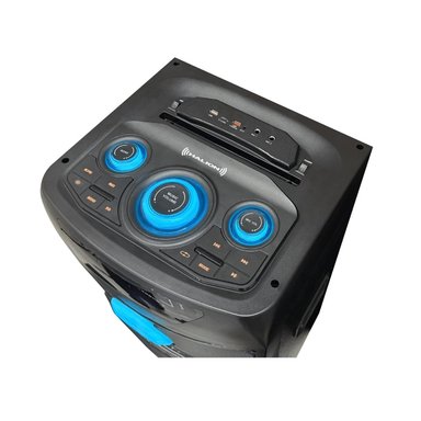 TORRE DE SONIDO HALION HA-1244 CON 02 BOCINAS DE 2*12' KARAOKE RGB - 4