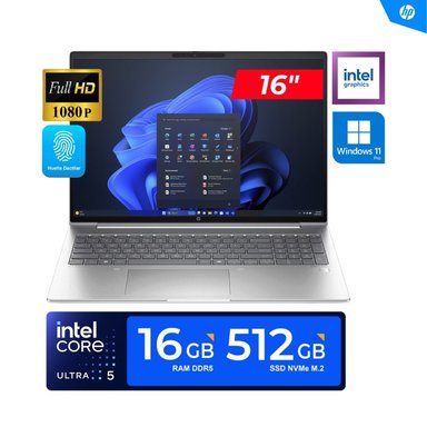 LAPTOP HP PROBOOK 460 G11 / 16' FHD/ CORE™ULTRA I5-125U 16GB DDR5, 512GB SSD/ WIN11 PRO EMPRESARIAL