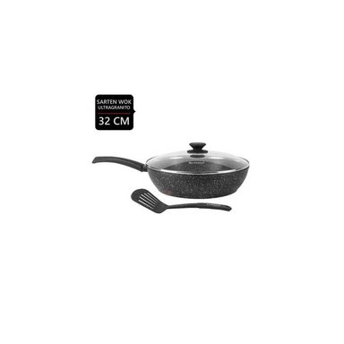 SARTÉN FINEZZA FZ-W332TM ALUMINIO ANTIADHERENTE GRANITO 32 CM