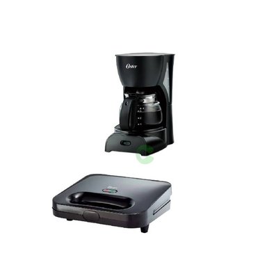 COMBO OSTER BVSTDCDR5B FILTRO CAFETERA 4TAZAS SANDWICHERA