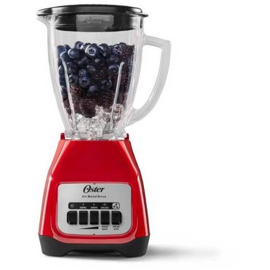 LICUADORA OSTER BLSTKAGRPB 1.5LTS CON VASO VIDRIO ROJO