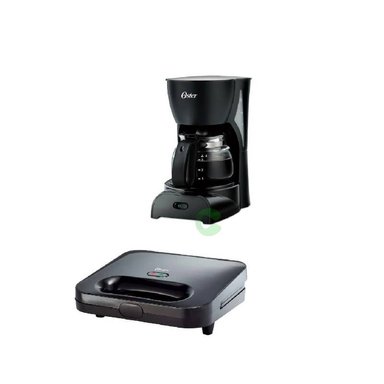 COMBO OSTER BVSTDCDR5B CAFETERA 4TAZAS SANDWICHERA