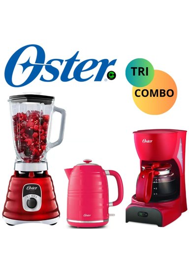 TRICOMBO OSTER BLST4126R 053 TRI-COMBO LICUADORA +HERVIDOR BVSTKT4177+ CAFETERA BVSTDCDR5B