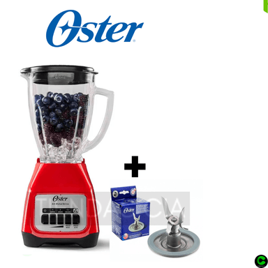 LICUADORA OSTER BLSTKAG-RPB 2 VELOCIDADES OFERTA -ROJO + CUCHILLA