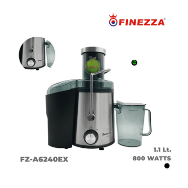 EXTRACTOR DE JUGOS ELÉCTRICO DE 1.1 LITROS FINEZZA FZ-A6240EX 800W