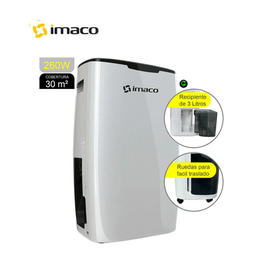 DESHUMEDECEDOR DIGITAL16 LITROS 260W IMACO DHE15