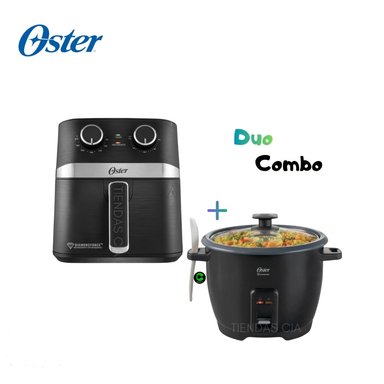 COMBO OSTER FREIDORA DE AIRE 4L MANUALCKSTAF401MDF + ARROCERA CKSTRCB10DFBLK 1.8 L