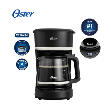 CAFETERA OSTER PROGRAMABLE 12 TAZAS CON FILTRO BVSTDCP121B