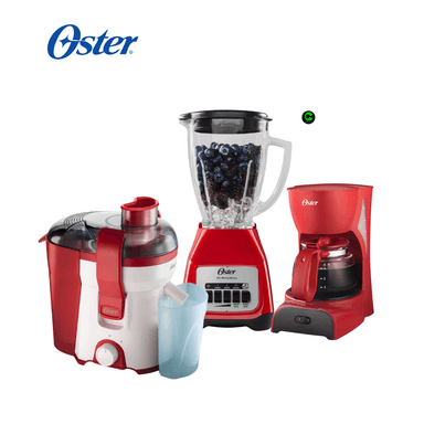 TRI COMBO OSTER EXTRACTOR FPSTJE316R + CAFETERA BVSTDCD5R Y LICUADORA 1.5L