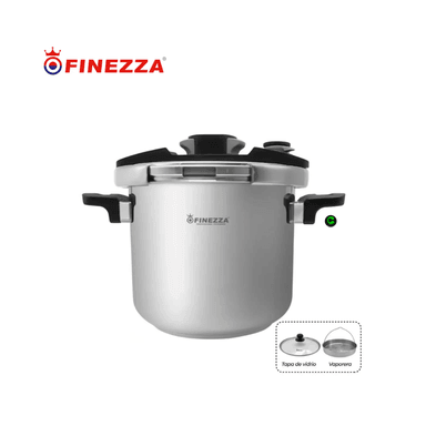 OLLA A PRESIÓN FINEZZA FZ‑847AP‑IN ACERO INOXIDABLE 7 LITROS