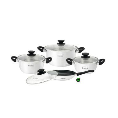 SET DE OLLAS ACERO INOXIDABLE FINEZZA FZ-1053TS-IN 08 PIEZAS