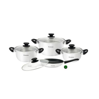 SET DE OLLAS FINEZZA ACERO INOXIDABLE FZ-1053TS-IN 8 PIEZAS