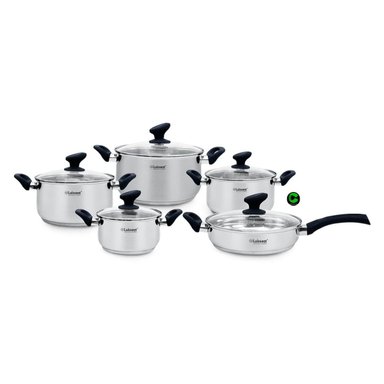 SET DE OLLAS LUISSANT ACERO INOXIDABLE LU-1004R-IN 10 PIEZAS