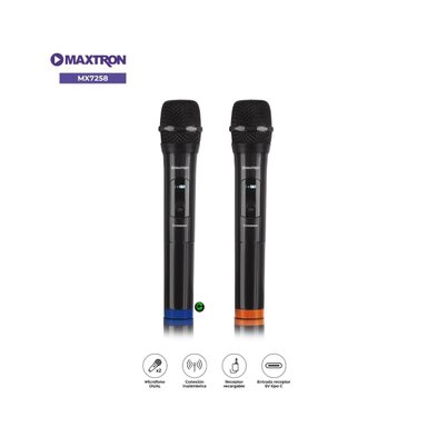 MICRÓFONO PROFESIONAL DUAL BLUETOOTH MAXTRON CROONER MX7258