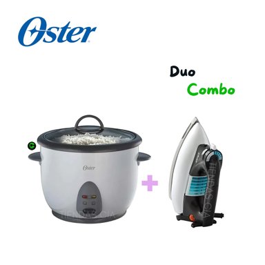 DUO COMBO OSTER OLLA ARROCERA CKSTRC1700W Y PLANCHA CLÁSICA