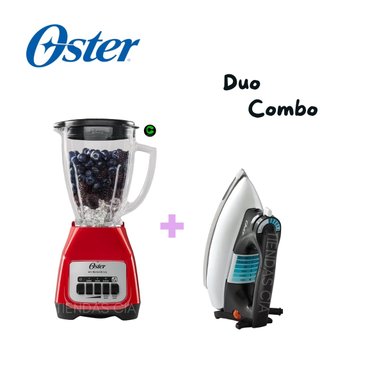 COMBO OSTER LICUADORA DE 1.5 L BLSTKAGRPB Y PLANCHA GCSTBV4119