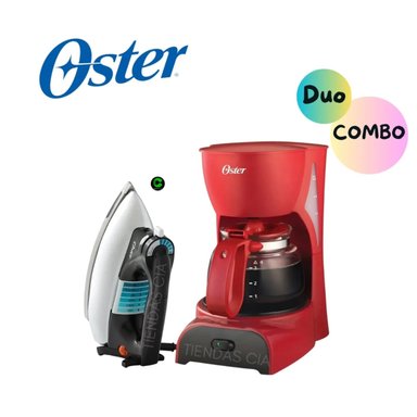 COMBO OSTER CAFETERA BVSTDCDR5R Y PLANCHA GCSTBV4119-053