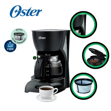 CAFETERA OSTER 4 TAZAS BVSTDCDR5B - NEGRO