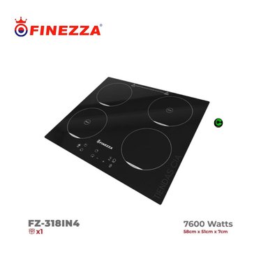 COCINA DE INDUCCIÓN FINEZZA FZ-318IN4 DE 4 HORNILLAS – NEGRO