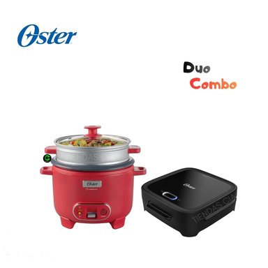 COMBO OSTER OLLA ARROCERA 1.8 L, CKSTRC10DFPNK Y SANDWICHERA CKSTSM400