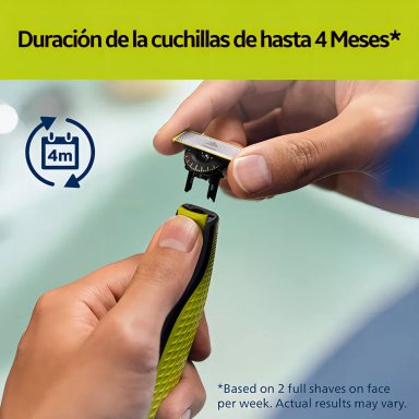 RASURADORA AFEITADORA PHILIPS NORELCO ONEBLADE 360° QP2834 - 3