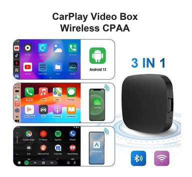 ADAPTADOR CARPLAY Y ANDROID INALÁMBRICO NETFLIX + DISNEY + YOUTUBE - 2