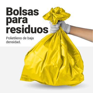 BOLSAS DE BASURA AMARILLO 25L 2 MICRAS X 100 UDS