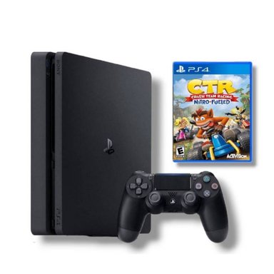CONSOLA SONY CUH-2000 PS4 SLIM 1TB NEGRO CRASH TEAM RACING REACONDICIONADA - 1