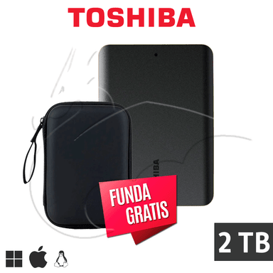 DISCO DURO EXTERNO TOSHIBA 2 TB HDTB420XK3AA CANVIO BASICS - 1