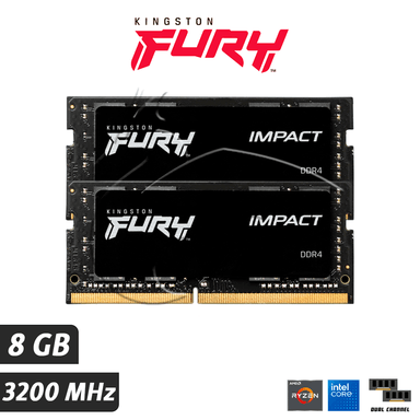 MEMORIA RAM DDR4 HYPERX HX432S20IB/8 FURY IMPACT 8GB 3200MHZ LAPTOP - 1