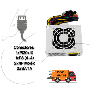 FUENTE DE PODER 600W MINI ATX HALION - 3