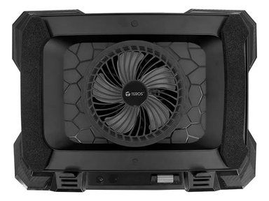 COOLER TEROS LAPTOP TE-7133N RGB 14'' HASTA 19'' COLOR NEGRO LED AGUA - 4