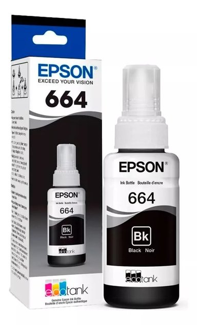 TINTA EPSON NEGRO L664 LÍQUIDA 70 ML ORIGINAL