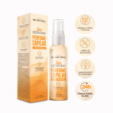 PERFUME CAPILAR LISSO KERATINA 60ML BE NATURAL - 2