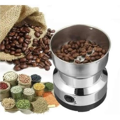 MOLINILLO IMPORTADO PLATA ELECTRICO ACERO INOXIDABL 300W 4 ASPAS TRITURADOR GRANOS