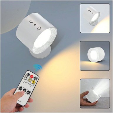 LAMPARA IMPORTADO BLANCO LED DUAL PARED BRILLO REGULABLE MULTIUSO TACTIL CONTROL