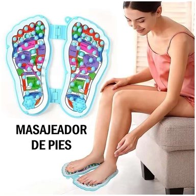 TABLA DE MASAJE PARA PIES REFLEXOLOGIA PODAL TERAPIA NATURAL ANTIESTRÉS