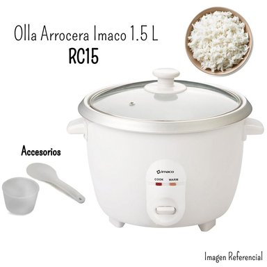 OLLA ARROCERA IMACO RC15 1.5LT BLANCO