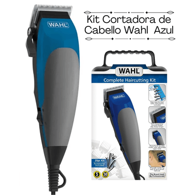 MAQUINA WAHL 79235-178 CORTAR CABELLO HAIR CUTTING KIT X20 PIEZAS-AZUL