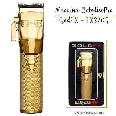 MAQUINA CORTADORA BABYLISS PRO FX870 INALAMBRICA GOLD .